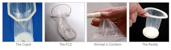 Tipe kondom perempuan.